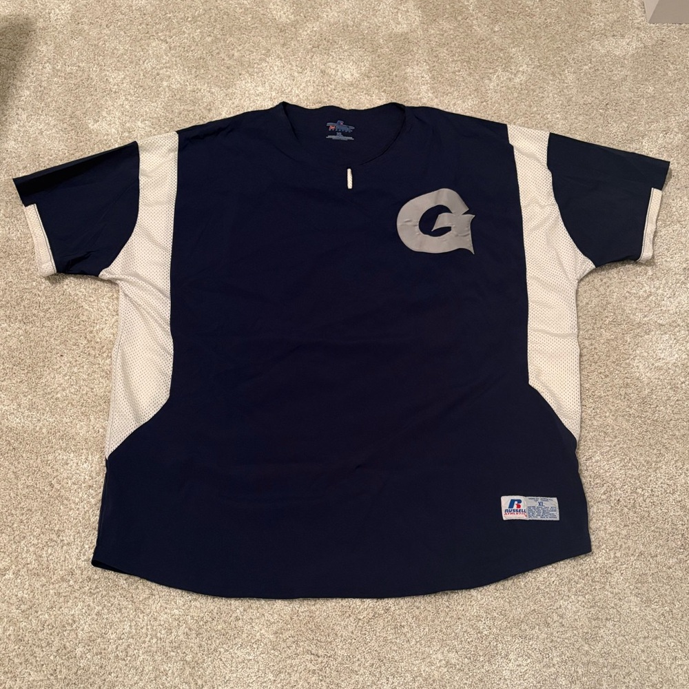 Georgetown Baseball Short Sleeve Dri-fit Pullover